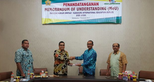Kerjasama dengan International Class Fakultas Hukum Universitas Syiah Kuala